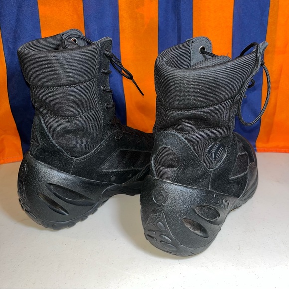 Five Ten 5.10 Valor Boots Men's 8 triple black Tactical Combat Lace Up Ankle - Picture 4 of 9
